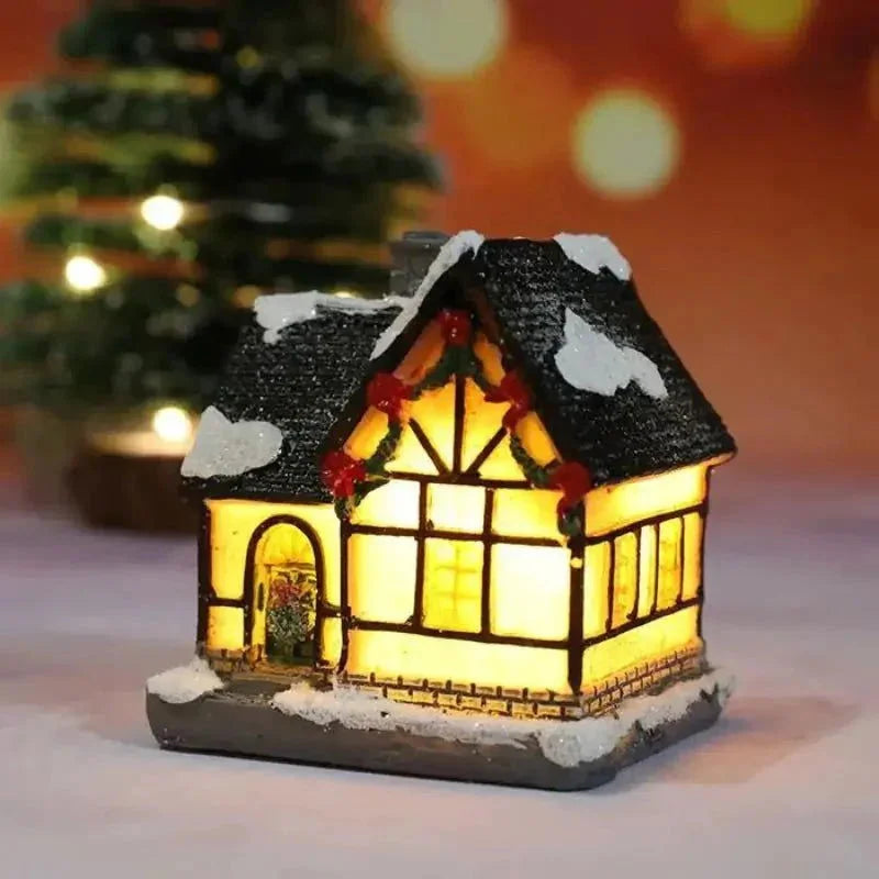 Casas Iluminadas de Natal para Decoração Festiva Lenogue Modelo 04