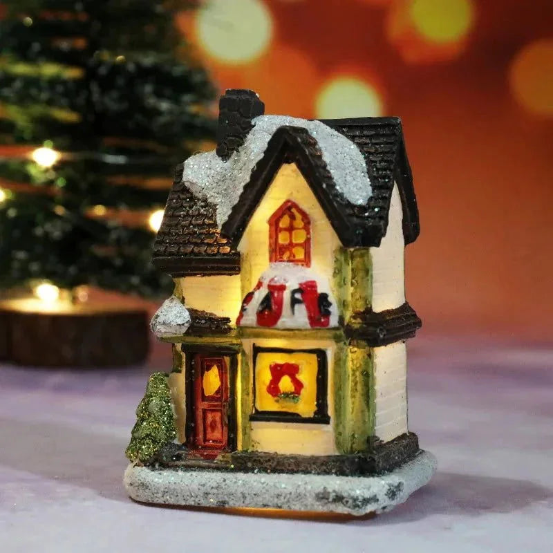 Casas Iluminadas de Natal para Decoração Festiva Lenogue Modelo 05