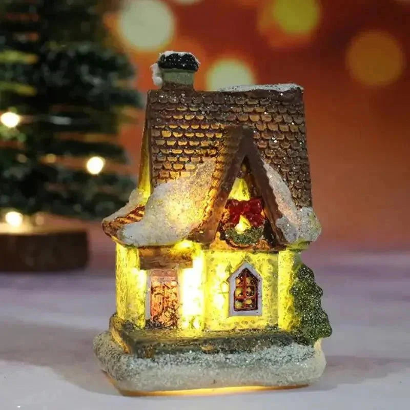 Casas Iluminadas de Natal para Decoração Festiva Lenogue Modelo 07