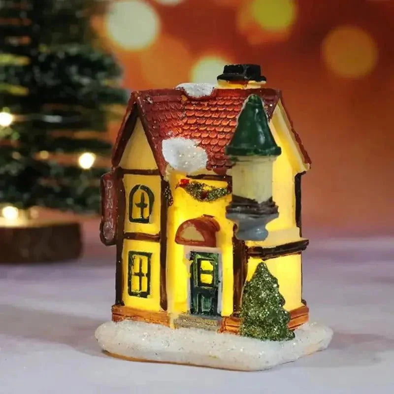Casas Iluminadas de Natal para Decoração Festiva Lenogue Modelo 08