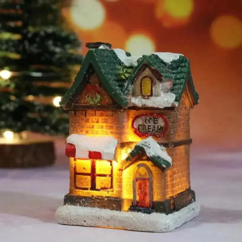 Casas Iluminadas de Natal para Decoração Festiva Lenogue Modelo 09