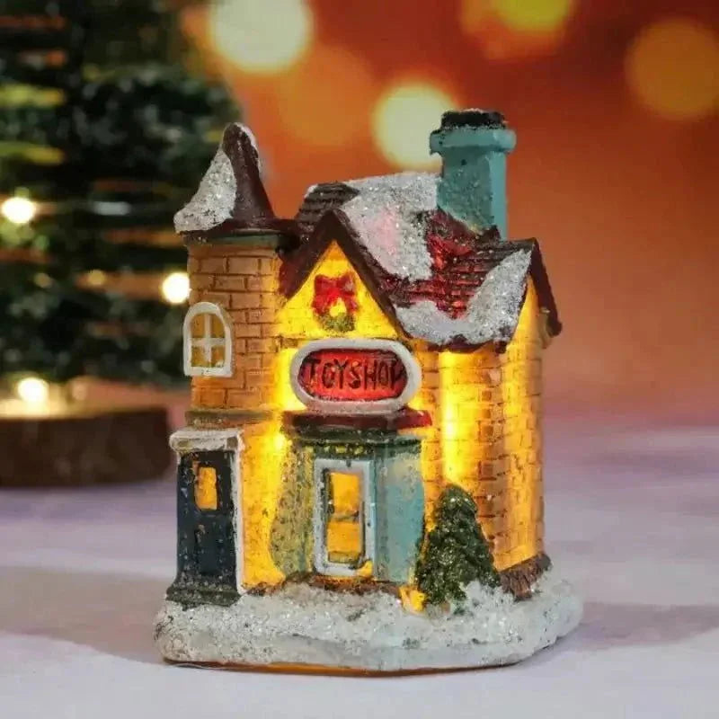 Casas Iluminadas de Natal para Decoração Festiva Lenogue Modelo 10