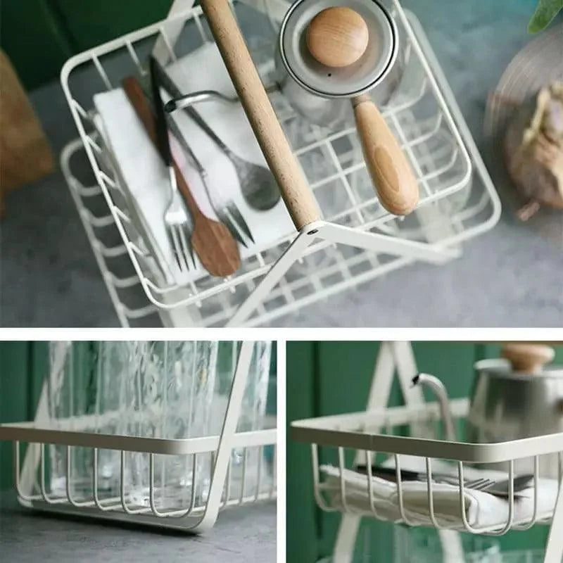 Cesta Organizadora Fruteira de Mesa 2 Andares Lenogue