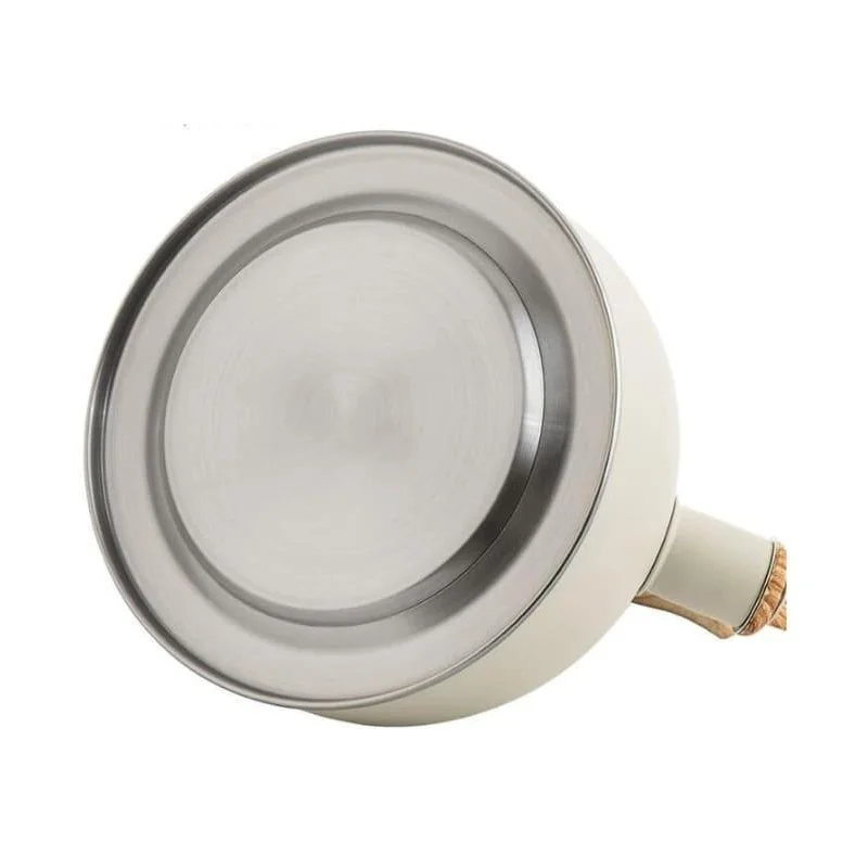 Chaleira Inox com Alça de Madeira e Apito para Fogão 2,5l Lenogue