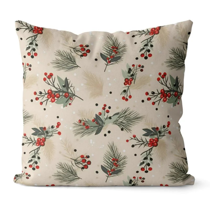 Conjunto 4 Capas de Almofadas Natalinas para Decoração Lenogue