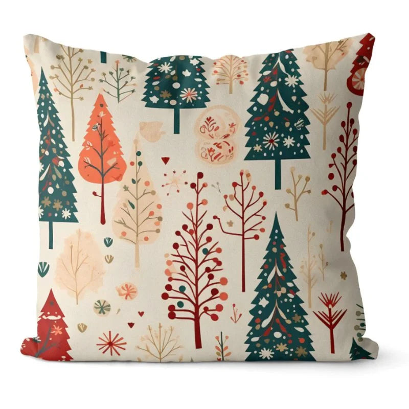 Conjunto 4 Capas de Almofadas Natalinas para Decoração Lenogue