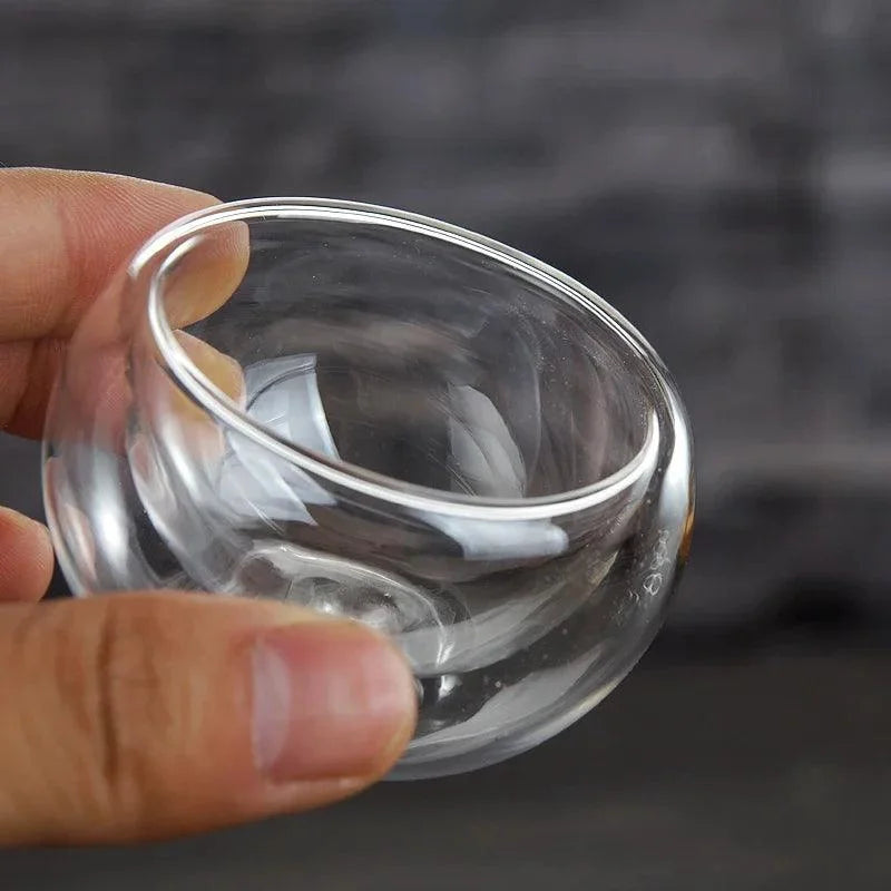 Conjunto de Xícaras Chá Vidro para Cerimônia Kung Fu Lenogue - 600ml