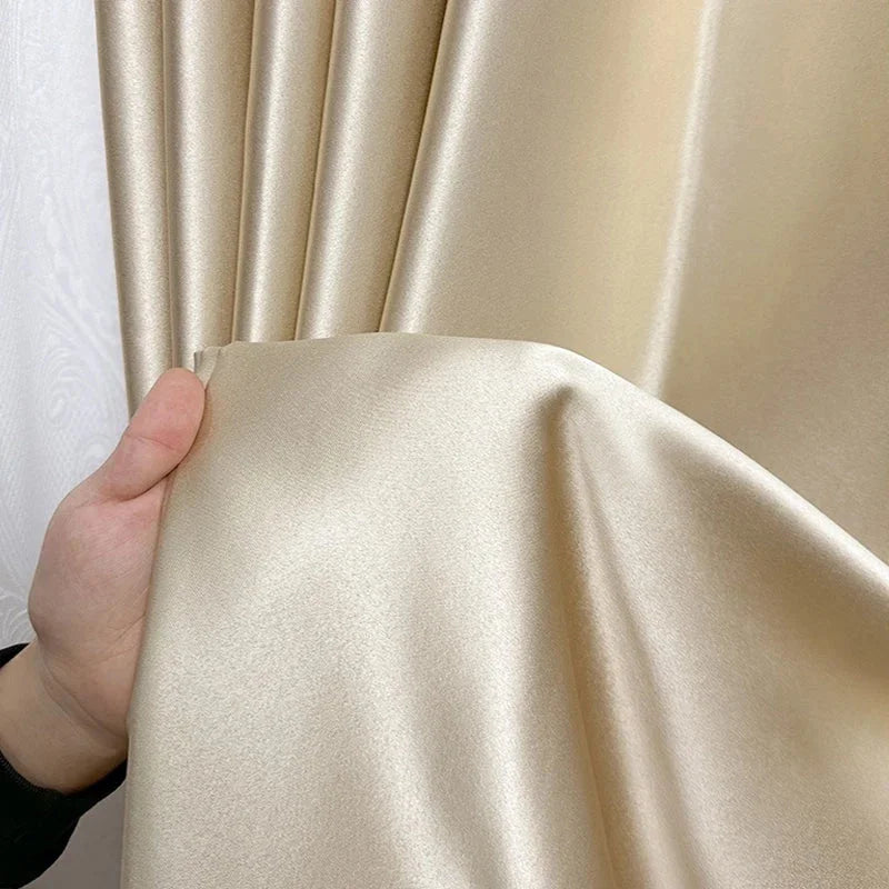 Cortina Blackout Acetinada com Ilhós Isolamento Térmico Lenogue