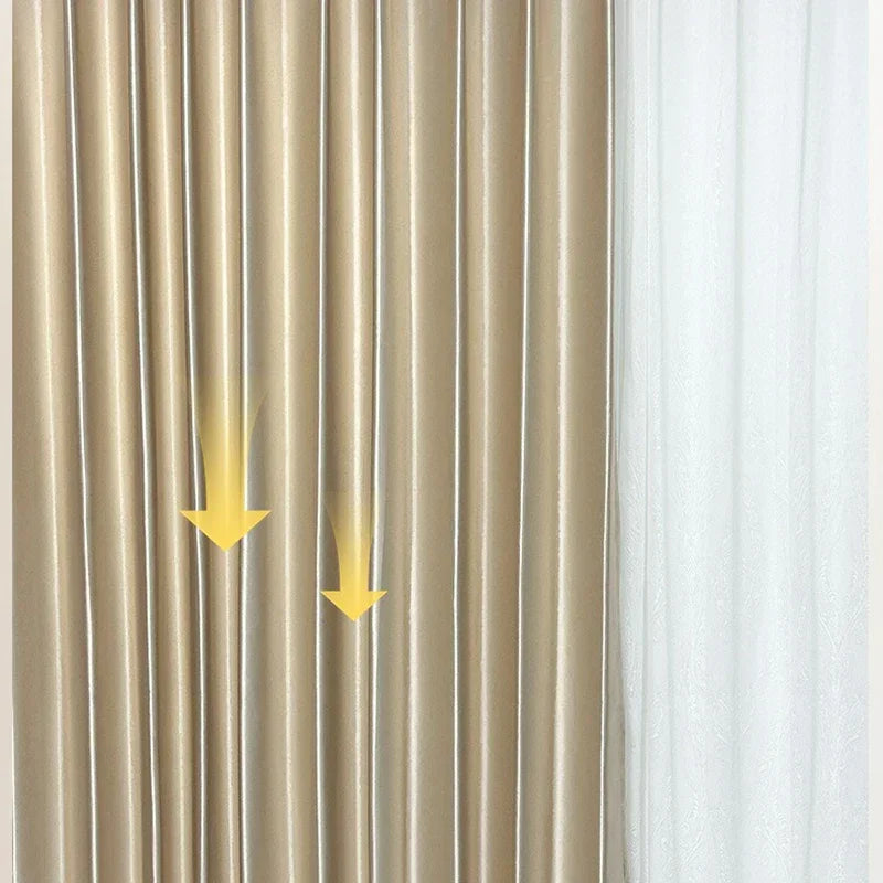 Cortina Blackout Acetinada com Ilhós Isolamento Térmico Lenogue