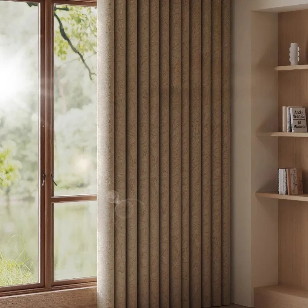 Cortina Chenille com Isolamento Térmico e Proteção Solar Lenogue