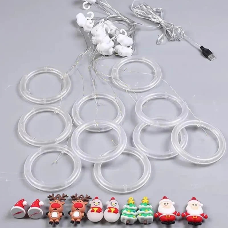 Cortina de Luzes Led para Decoração Natal Lenogue 10 Pontos