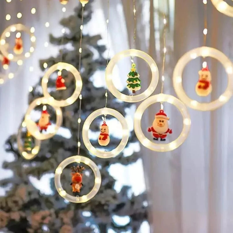 Cortina de Luzes Led para Decoração Natal Lenogue 10 Pontos