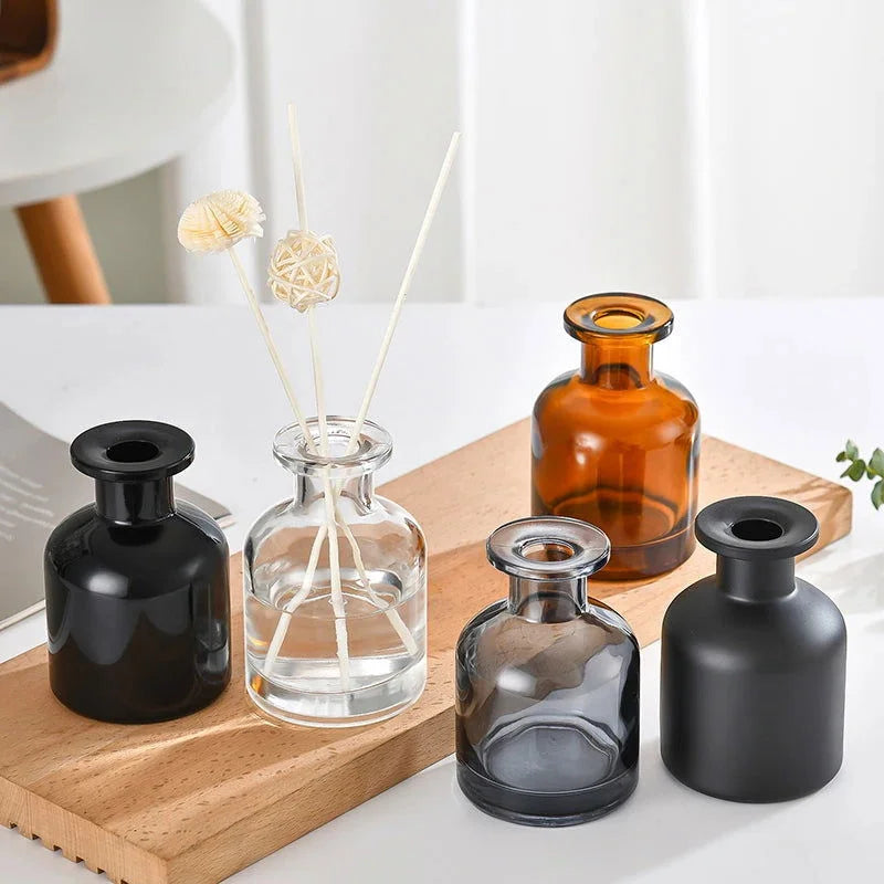 Difusor de óleo Essencial Decorativo com Varetas e Frasco Vidro Lenogue