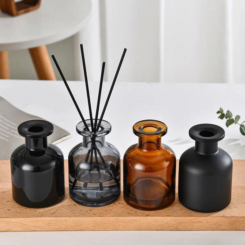Difusor de óleo Essencial Decorativo com Varetas e Frasco Vidro Lenogue