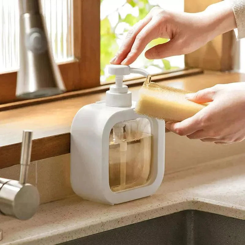Dispenser de Sabonete Líquido Abs para Banheiro e Cozinha Lenogue