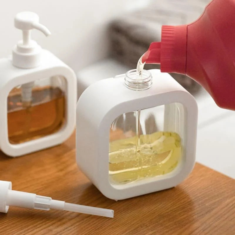 Dispenser de Sabonete Líquido Abs para Banheiro e Cozinha Lenogue