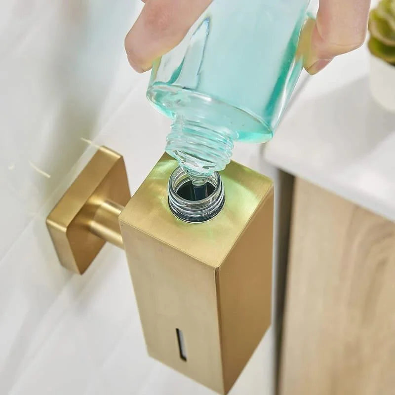 Dispenser de Sabonete Líquido em Aço Inox para Banheiro e Cozinha Lenogue