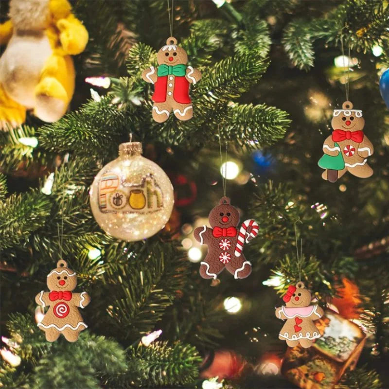 Enfeite de Natal em Formato Biscoito com 12 Unidades Lenogue