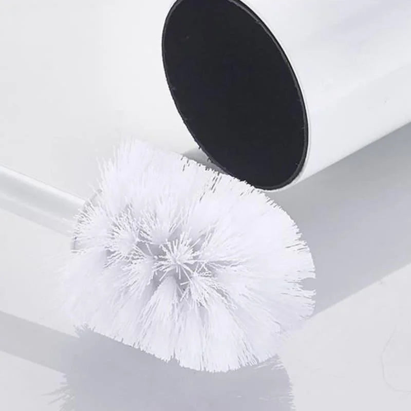 Escova Sanitária de Alumínio com Suporte para Banheiro Lenogue