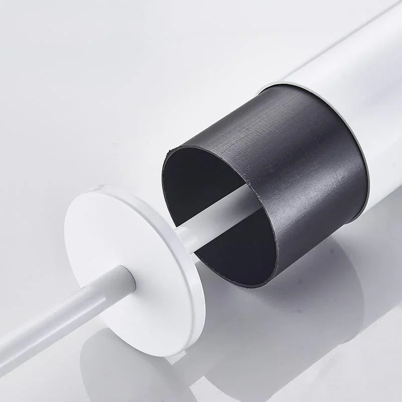 Escova Sanitária de Alumínio com Suporte para Banheiro Lenogue