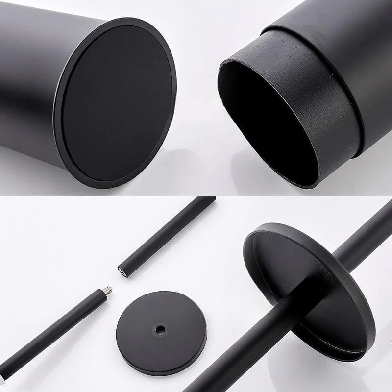 Escova Sanitária de Alumínio com Suporte para Banheiro Lenogue