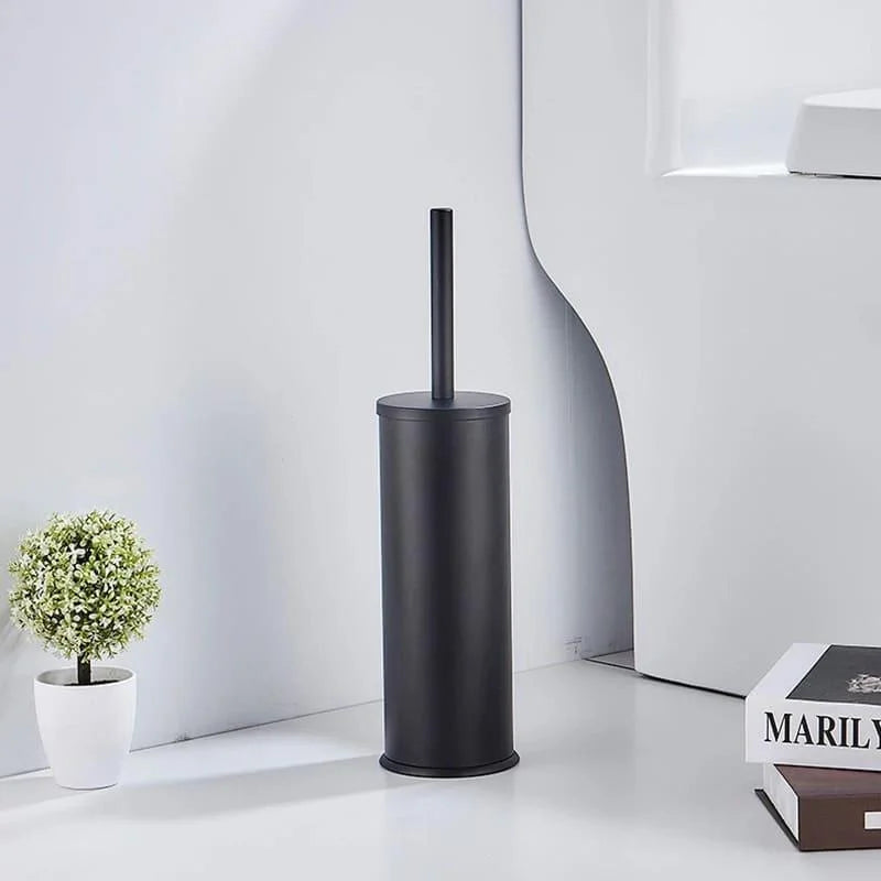 Escova Sanitária de Alumínio com Suporte para Banheiro Lenogue