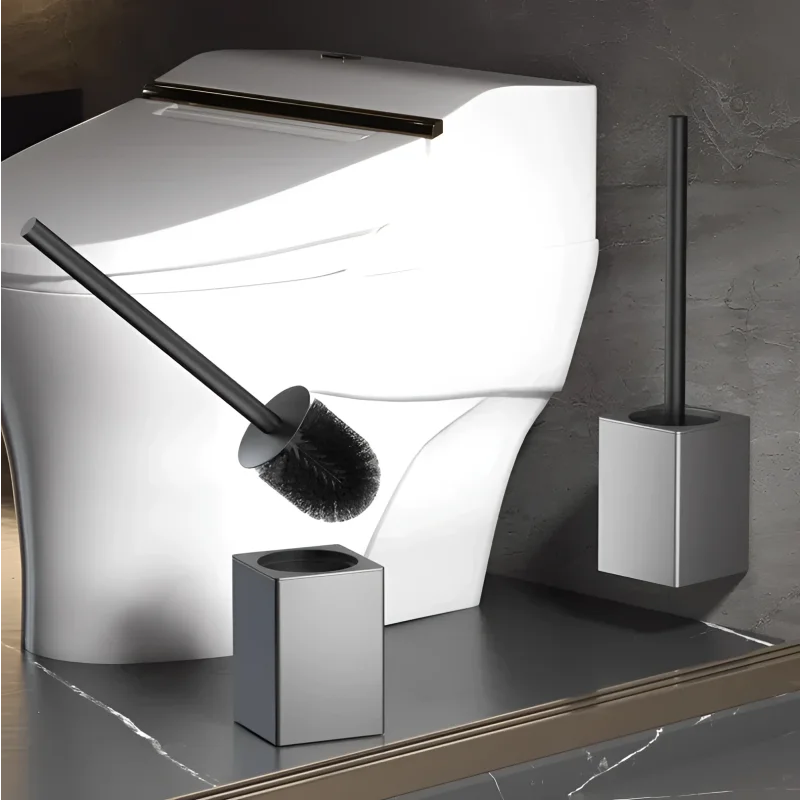 Escova Sanitária de Parede em Alumínio Instalação sem Furação Lenogue