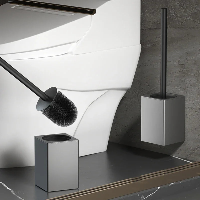 Escova Sanitária de Parede em Alumínio Instalação sem Furação Lenogue