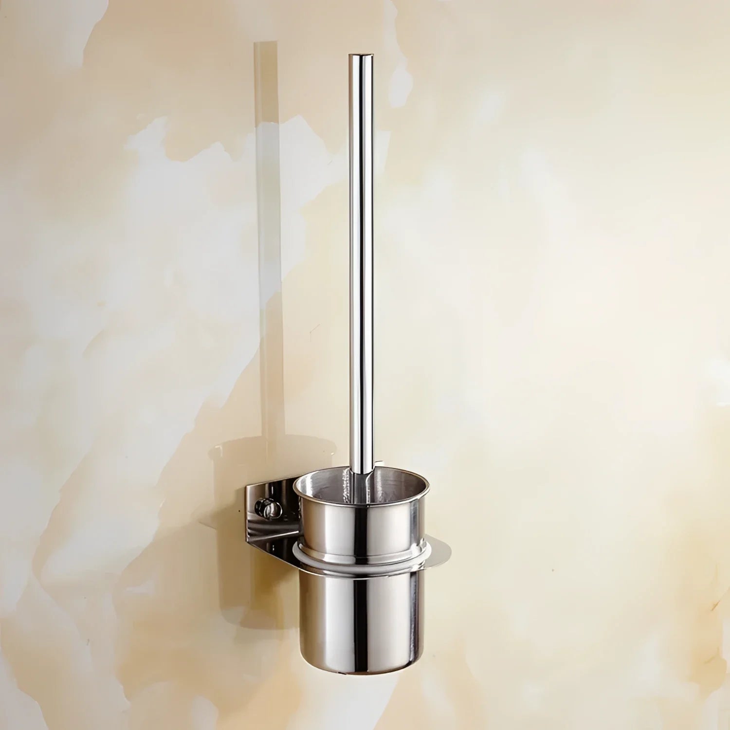 Escova Sanitária Inox com Cerdas de Nylon Fixação na Parede Lenogue