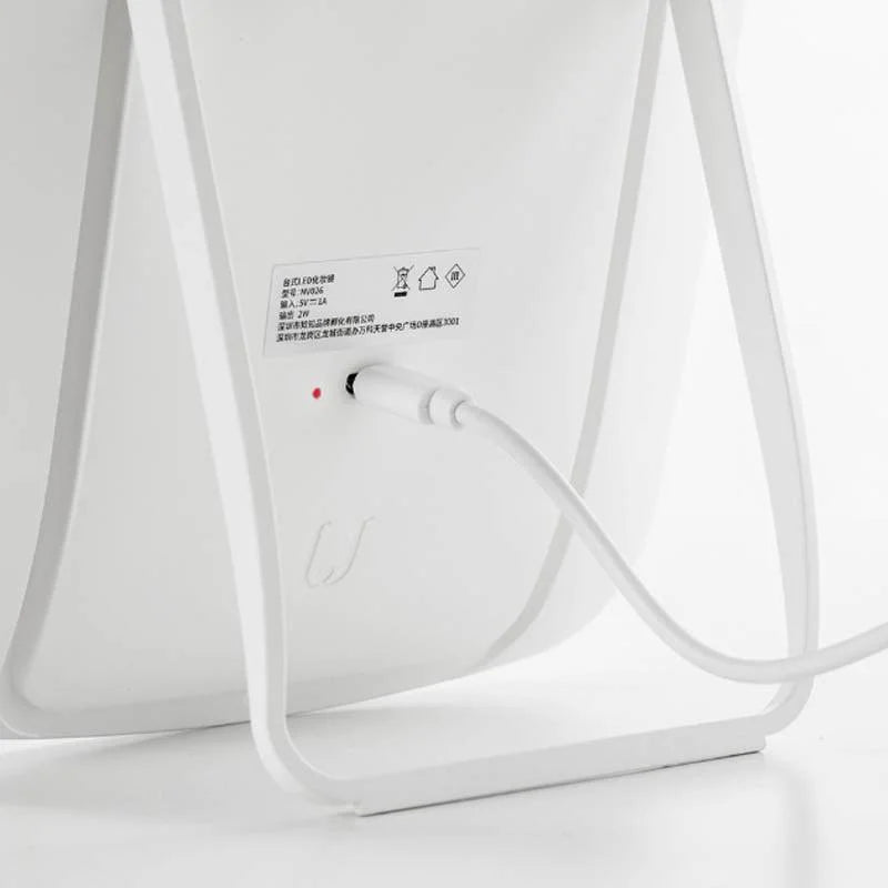Espelho de Maquiagem com Led Ajustável e Bateria Recarregável Lenogue