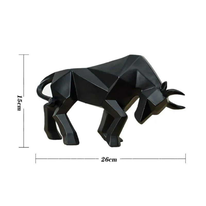 Estátua de Touro em Resina para Decoração Mesa Lenogue