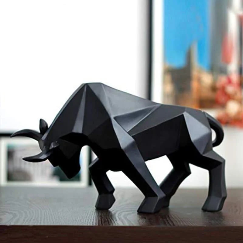 Estátua de Touro em Resina para Decoração Mesa Lenogue