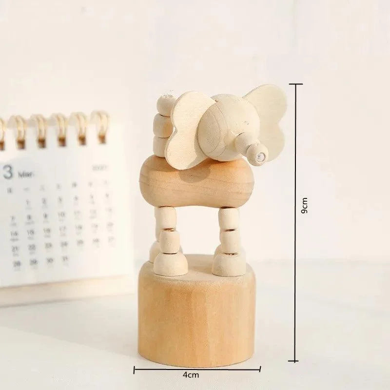 Estátuas Artesanais de Madeira Animais Decorativos Lenogue Elefante