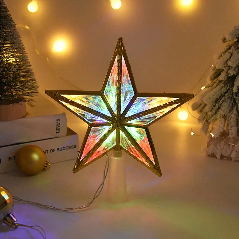Estrela para árvore de Natal Led com Efeito Cristal Lenogue