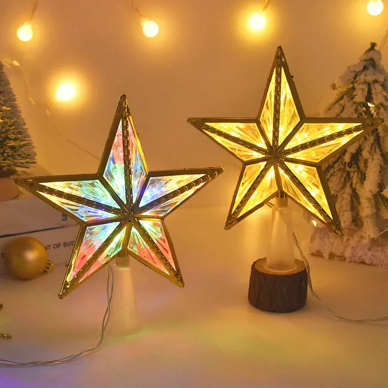 Estrela para árvore de Natal Led com Efeito Cristal Lenogue