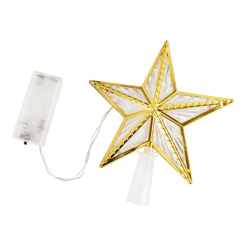 Estrela para árvore de Natal Led com Efeito Cristal Lenogue