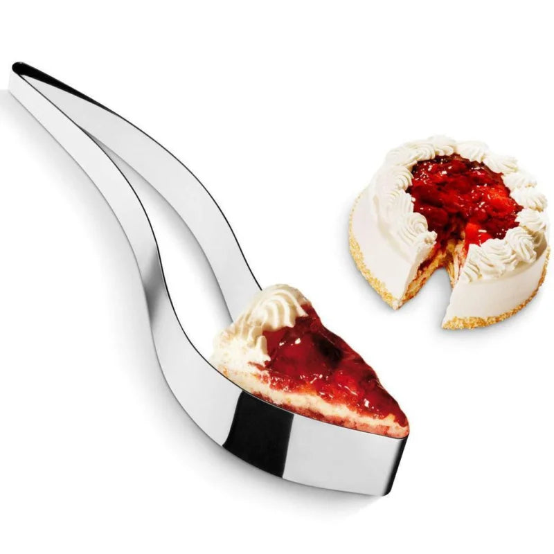 Fatiador de Bolo Aço Inox 304 Design Europeu para Festas e Confeitaria Lenogue Prata