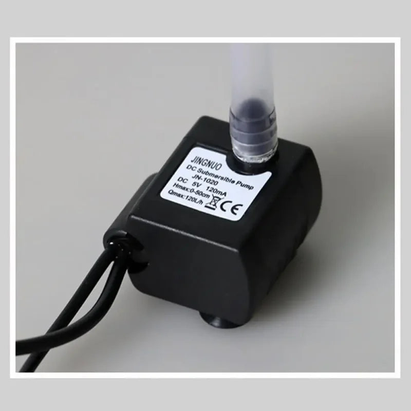 Fonte Decorativa de Mesa com Cascata Lótus Led Bomba Usb Lenogue