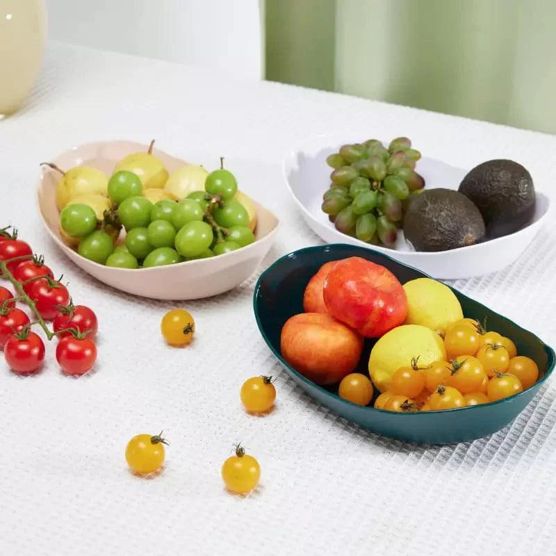 Fruteira de Bambu Natural Cestas Empilháveis para Organizar Frutas Lenogue