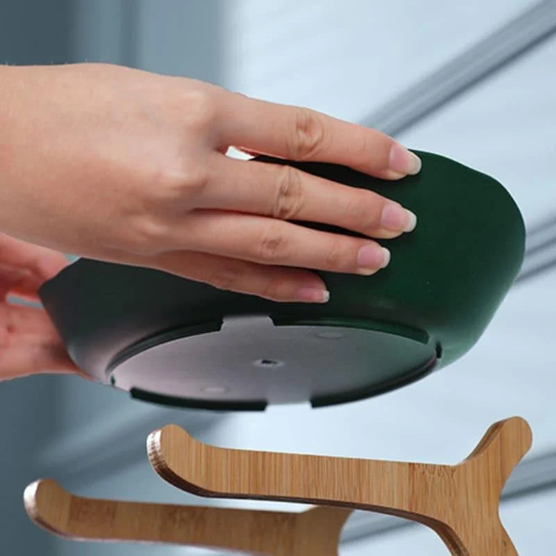 Fruteira de Bambu Natural Cestas Empilháveis para Organizar Frutas Lenogue