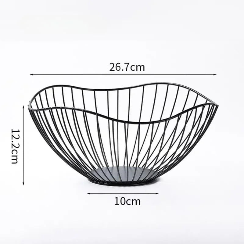 Fruteira de Metal Decorativa Multiuso para Organizar Frutas e Decorar Lenogue