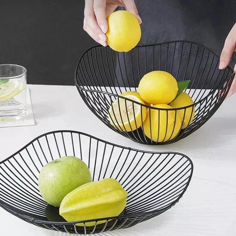 Fruteira de Metal Decorativa Multiuso para Organizar Frutas e Decorar Lenogue