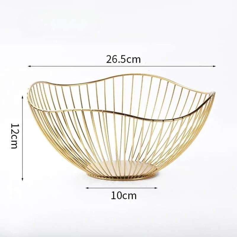Fruteira de Metal Decorativa Multiuso para Organizar Frutas e Decorar Lenogue