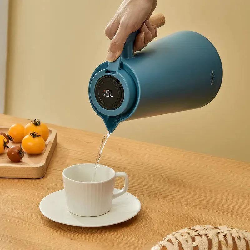 Garrafa Térmica com Termômetro Digital para Café e Chá Lenogue