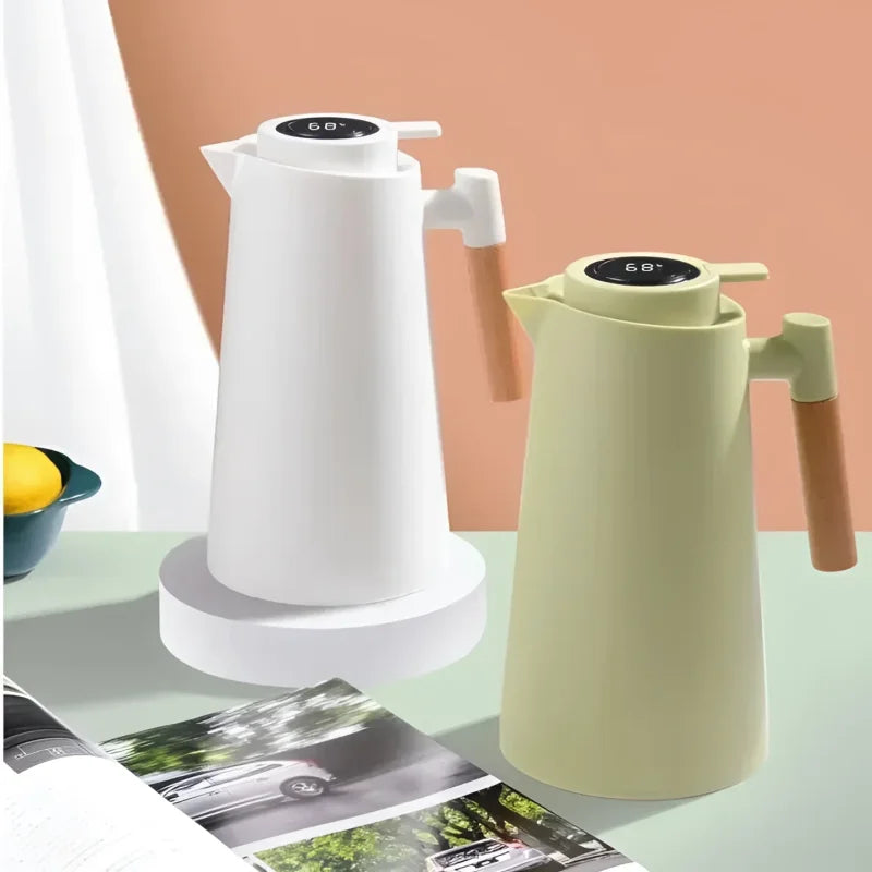 Garrafa Térmica com Termômetro Digital para Café e Chá Lenogue