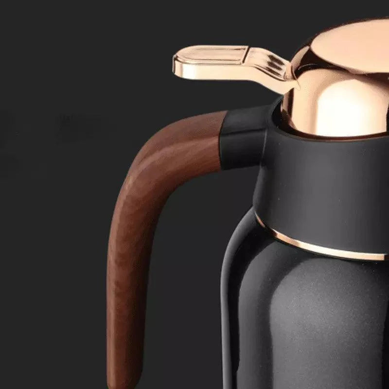 Garrafa Térmica de Inox e Cerâmica para Café Chá Lenogue