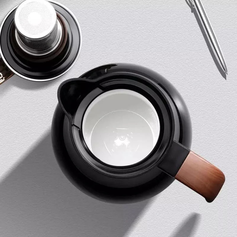 Garrafa Térmica de Inox e Cerâmica para Café Chá Lenogue