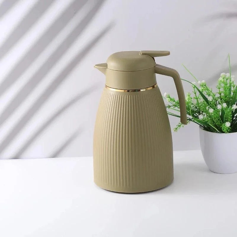 Garrafa Térmica de Inox para Café e Chá com Forro Vidro Lenogue Verde