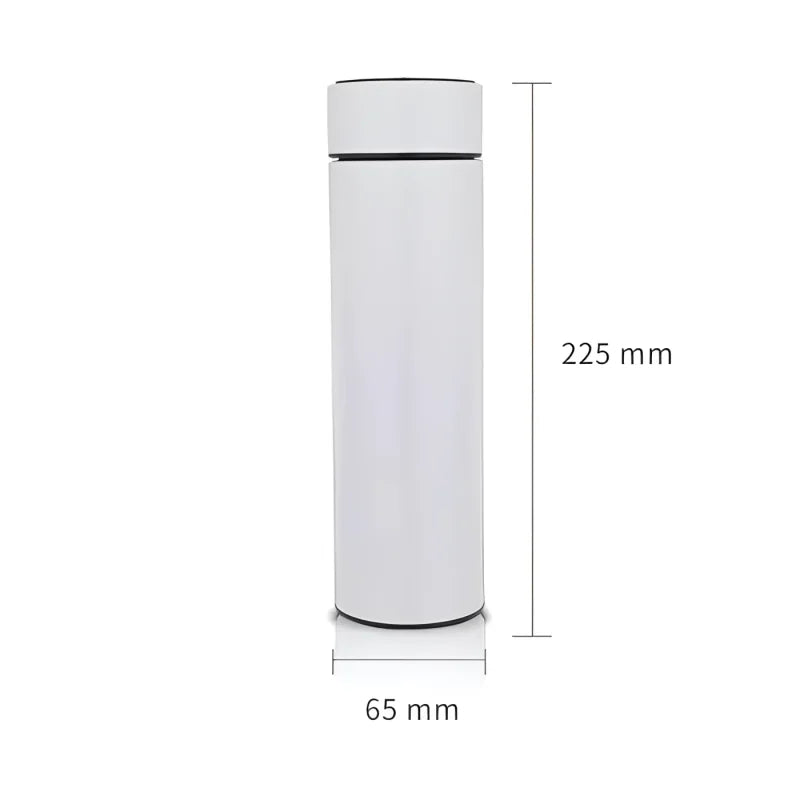 Garrafa Térmica Inox com Sensor de Temperatura Digital Led para Bebidas Lenogue