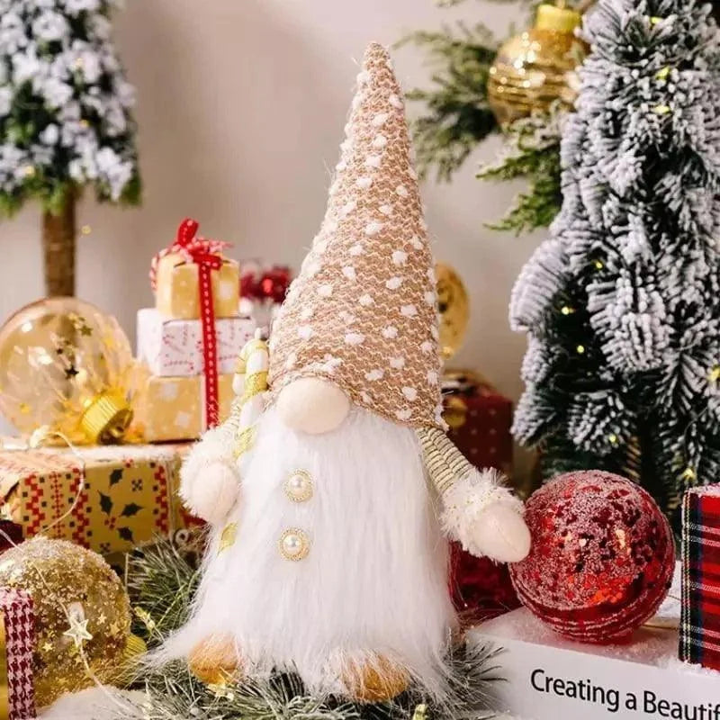 Gnomo de Natal Iluminado com Led para Decoração Lenogue